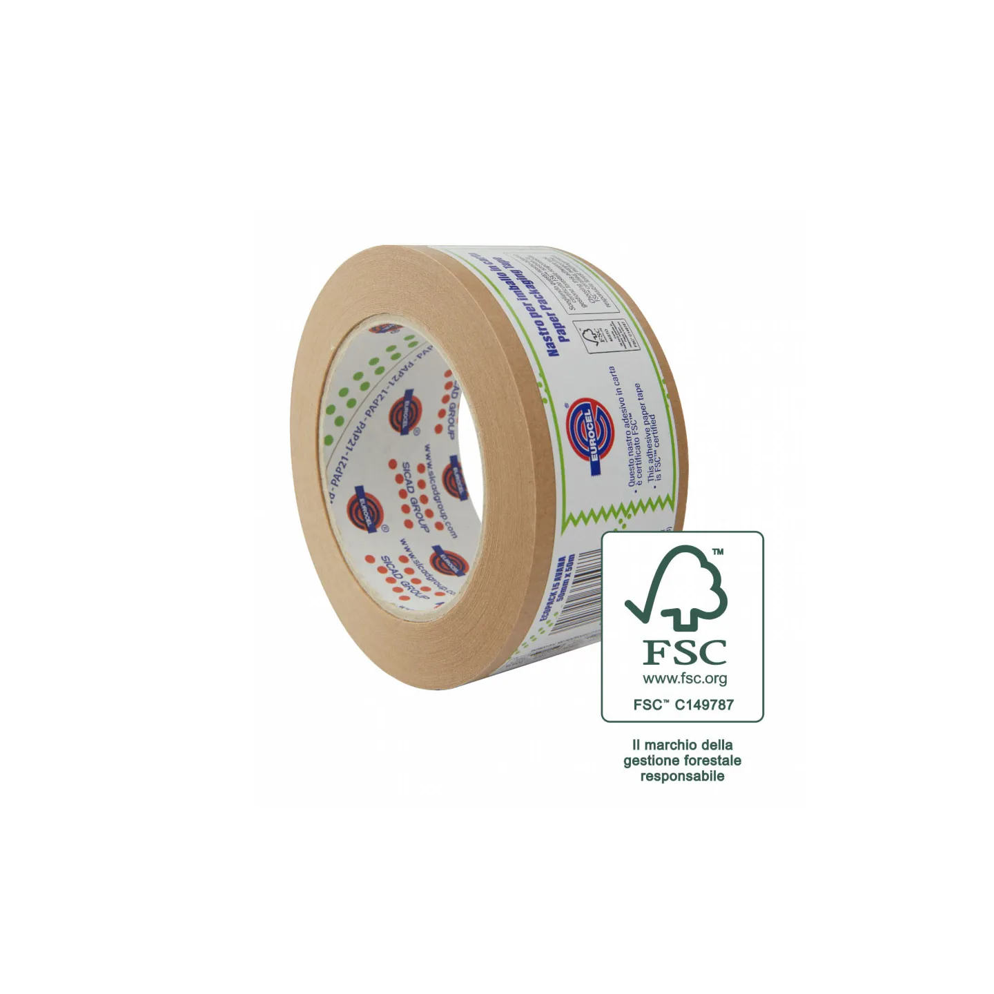 Nastro-da-Imballo-Eurocel-Carta-Avana-50-mm-x-50-m-Adesivo