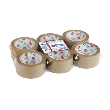 Nastro-Eurocel-PVC-330-con-srotolamento-silenzioso-50-mm-x-66-m-Avana-Confezione-da-6-rotoli