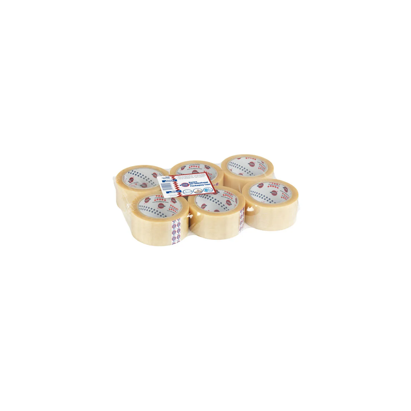 Nastro-Eurocel-PVC-330-con-srotolamento-silenzioso-50-mm-x-66-m-Trasparente-Confezione-da-6-rotoli