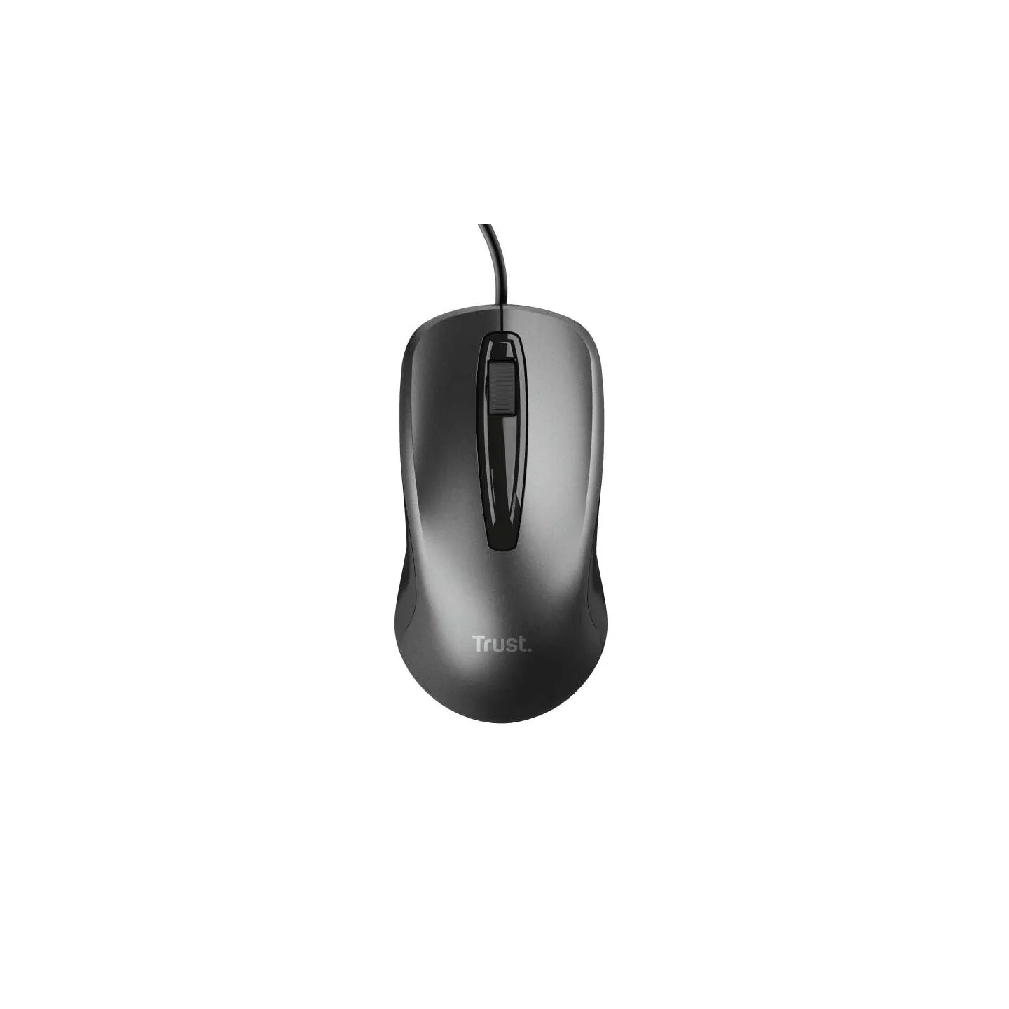 Mouse USB Trust 1200 dpi - 3 pulsanti - Uso ambidestro - Cavo da 1,70 m