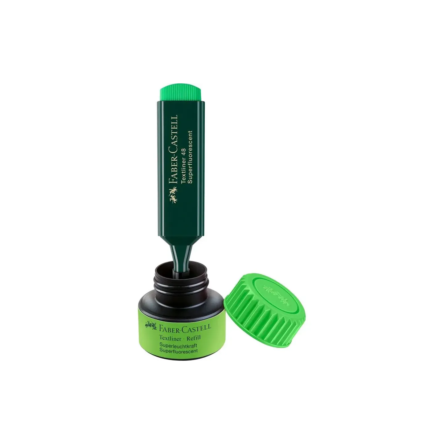 Faber Castell Serbatoio di ricarica per evidenziatore Verde per Textliner48 Refill System