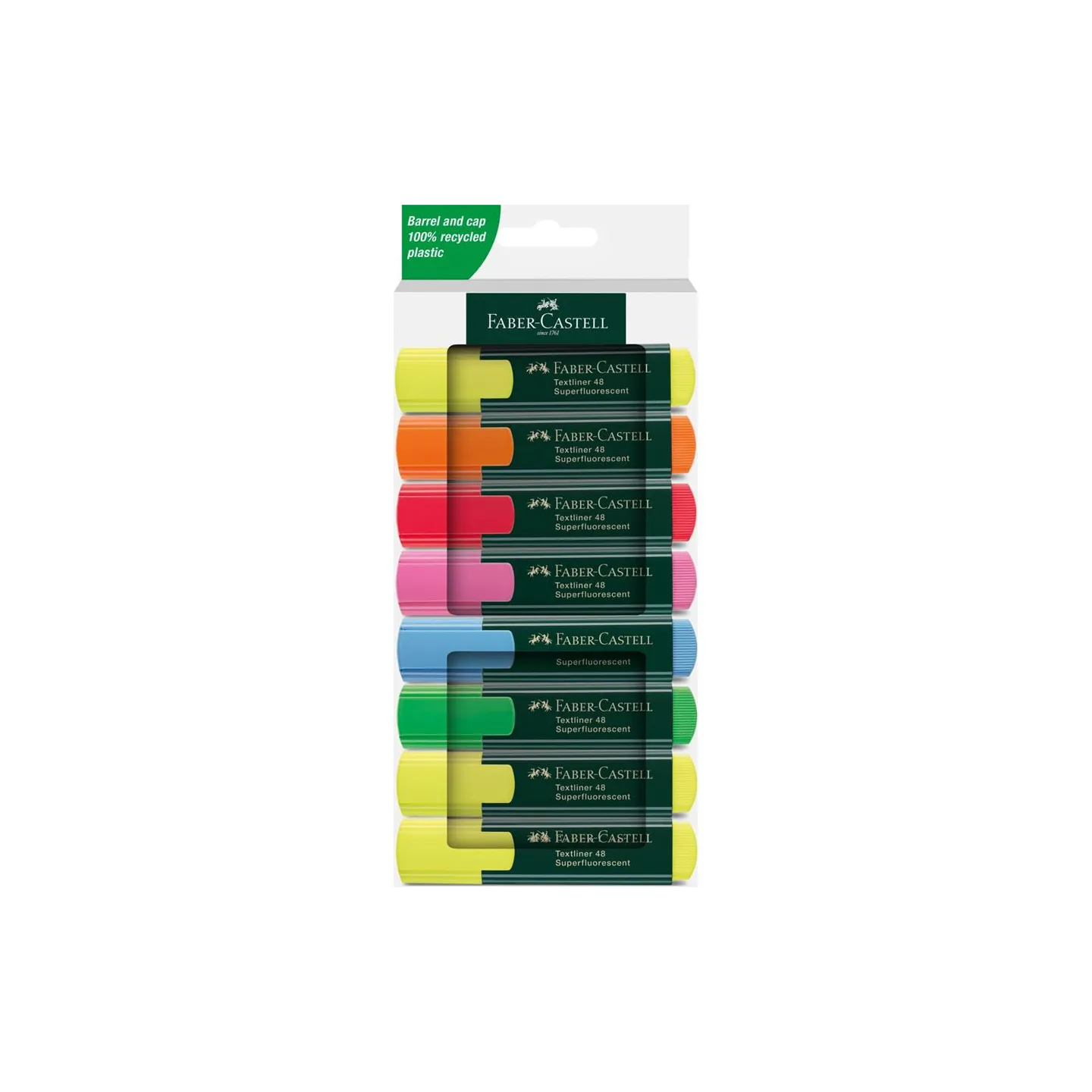 Faber Castell Set Evidenziatori TL48 - Confezione da 8