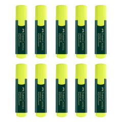 Faber Castell Set Evidenziatori Giallo TL48 - Confezione da 10