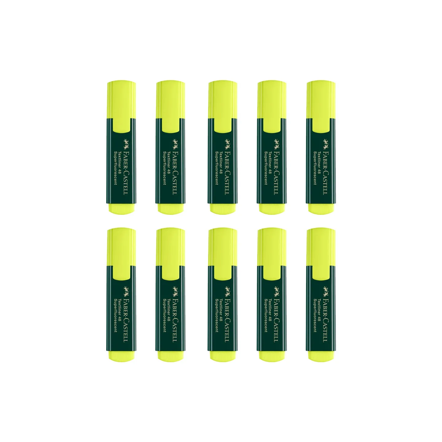 Faber Castell Set Evidenziatori Giallo TL48 - Confezione da 10