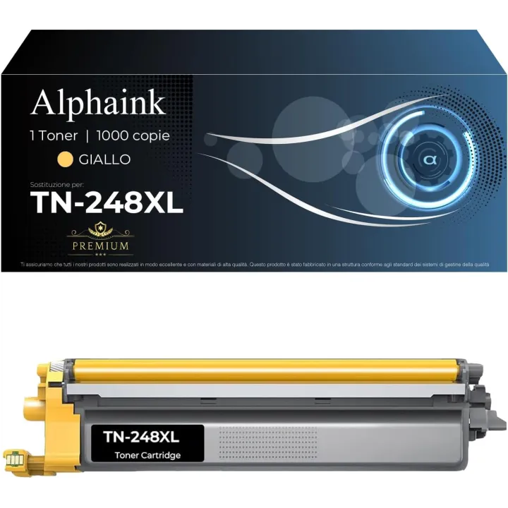 Toner TN-248-Y-XL Giallo con Chip Compatibile per Brother | 2300 copie