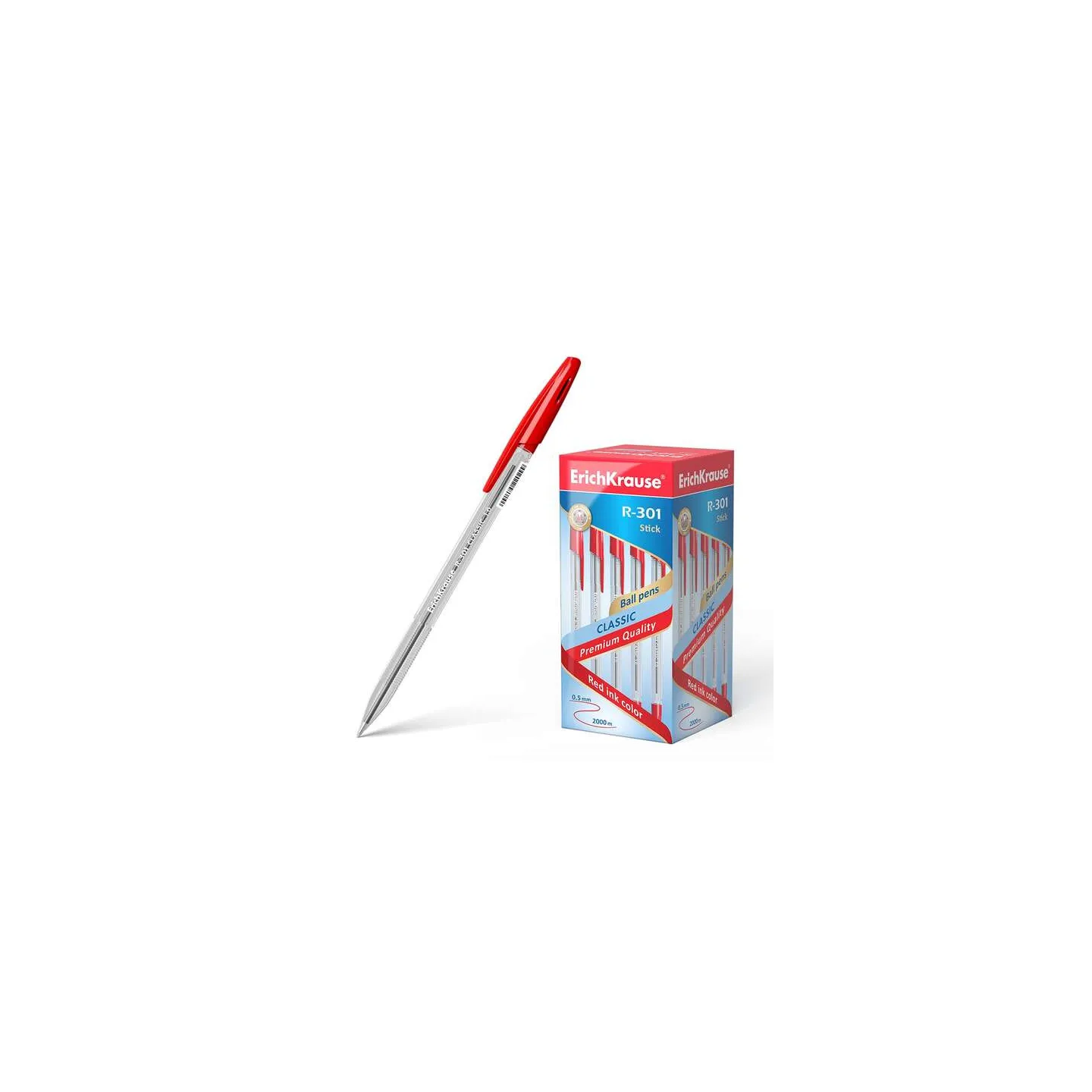 50 Penne a sfera Erichkrause R-301 Classic Stick 1.0 -  Punta 1 mm