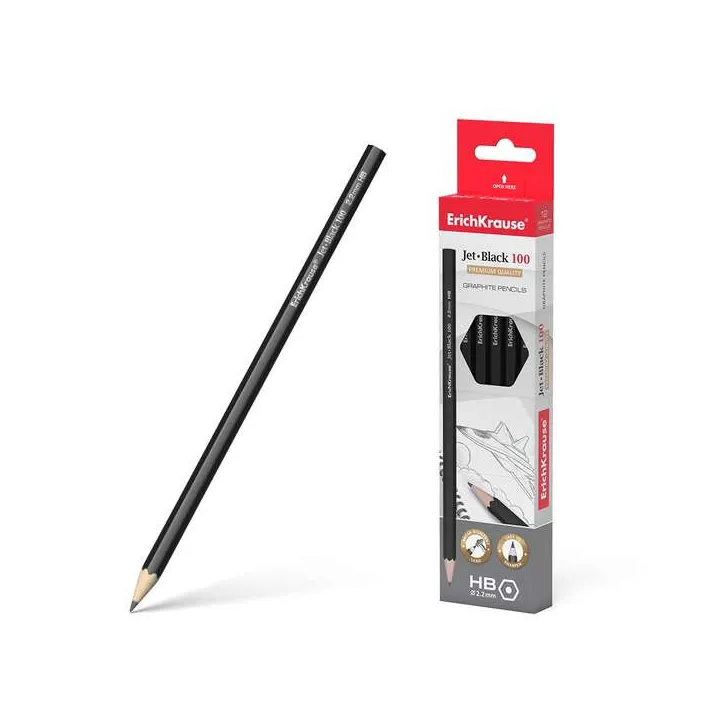 Offerta: 12 Matite Grafite Erichkrause Jet HB Nero