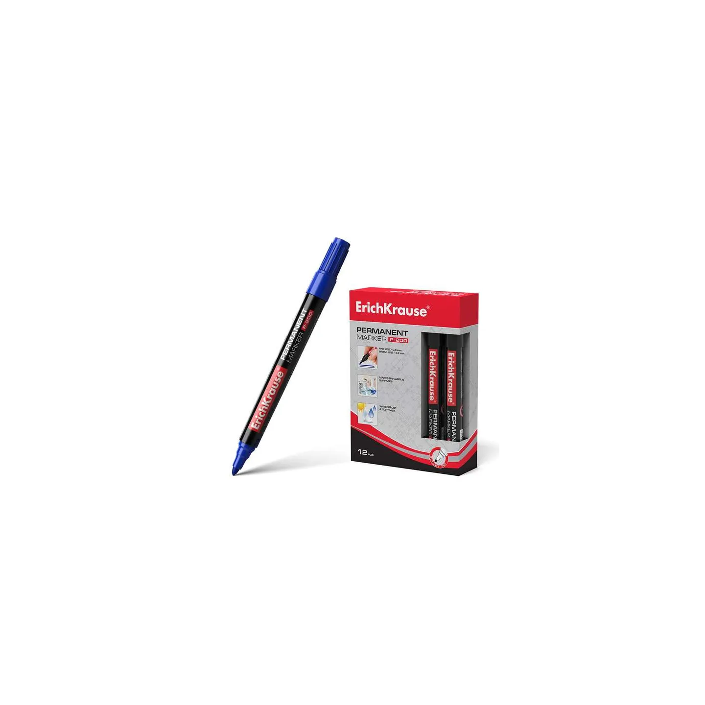 Offerta - 12 Pennarelli Erichkrause P-200 Blu