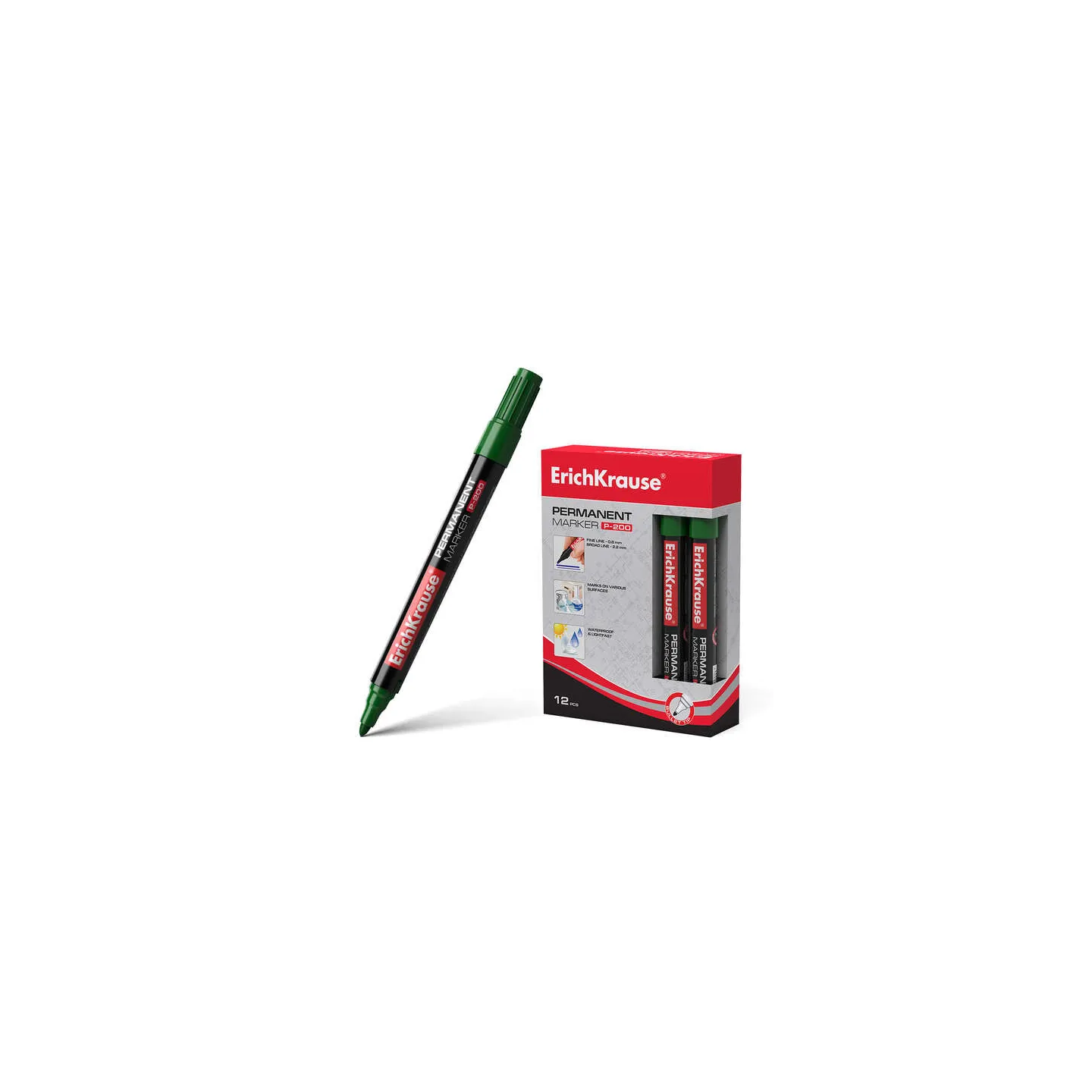 Offerta - 12 Pennarelli Erichkrause P-200 verde