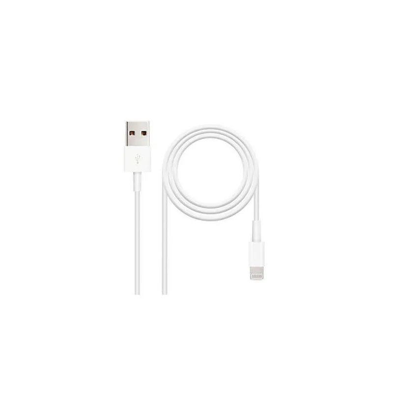 Cavo USB-A 2.0 a Lightning 1 m Bianco – Ricarica e Dati per Dispositivi Apple