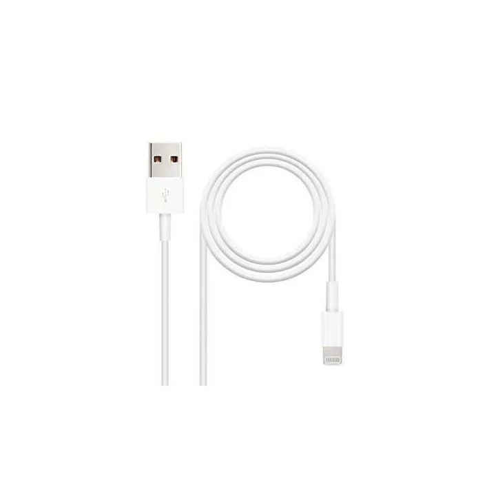 Cavo USB-A 2.0 a Lightning 1 m Bianco – Ricarica e Dati per Dispositivi Apple