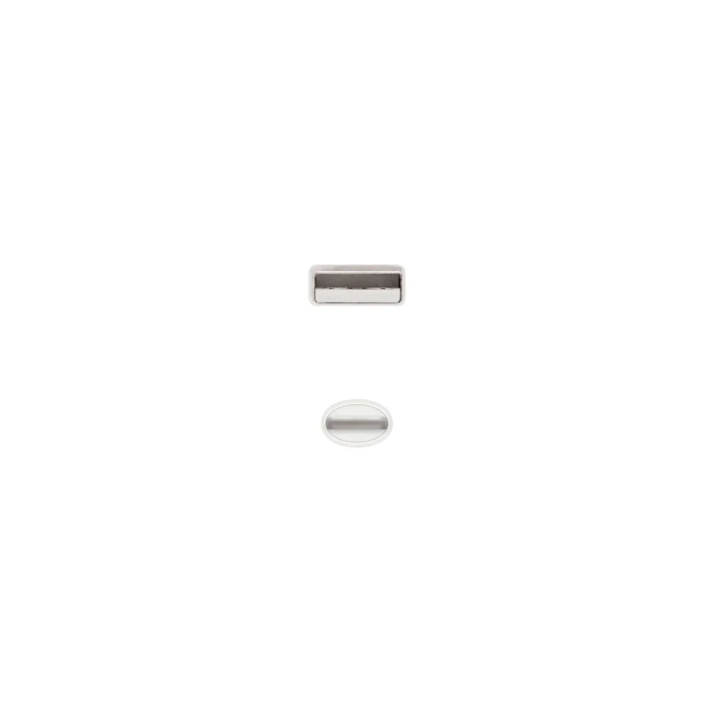 Cavo USB-A 2.0 a Lightning 1 m Bianco – Ricarica e Dati per Dispositivi Apple