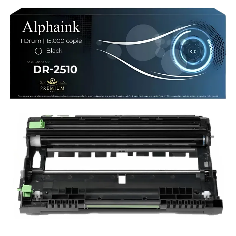 Tamburo compatibile per Brother DR-2510 Nero | 15.000 copie