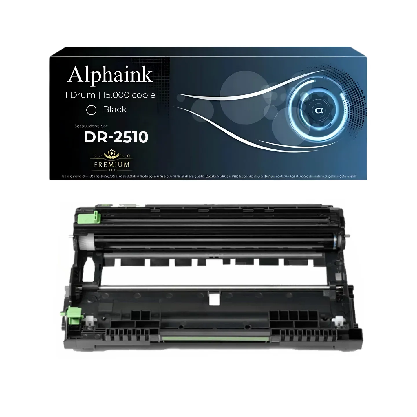 Tamburo compatibile per Brother DR-2510 Nero | 15.000 copie
