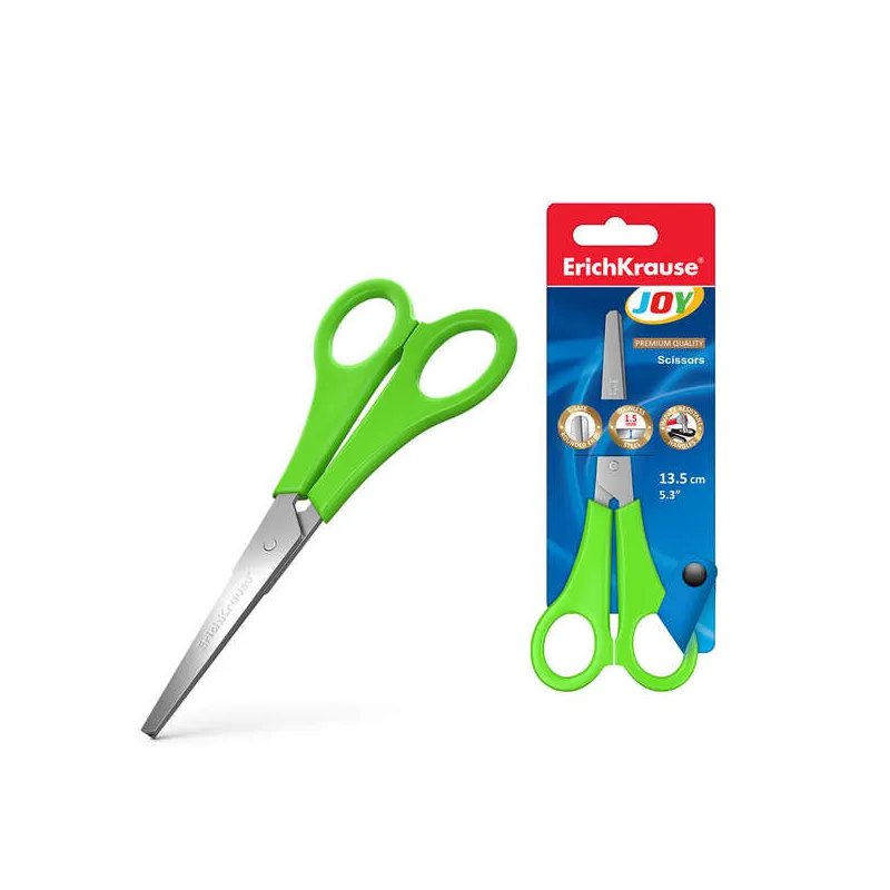 Forbici ErichKrause Joy - Lame Inox, Estremità Arrotondate, Plastica