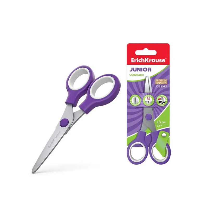 Forbici Junior Standard ErichKrause - Lame Inox, Estremità Arrotondate