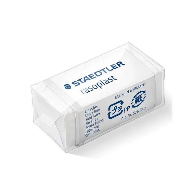 Staedtler Rasoplast 526 B40 Gomma, Alta Qualità, Scarti Minimi, Bianco