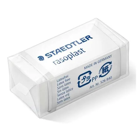 Staedtler Rasoplast 526 B40 Gomma, Alta Qualità, Scarti Minimi, Bianco