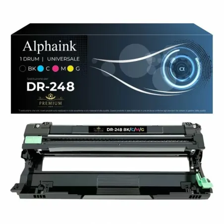 Compra Toner Brother DR-248-UNICOLOR - Alphaink - nero -ciano - magenta- giallo