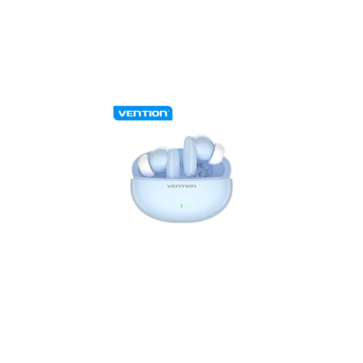 Vention Auricolare Bluetooth 5.3 Azzurro – Con Custodia e 7h Autonomia