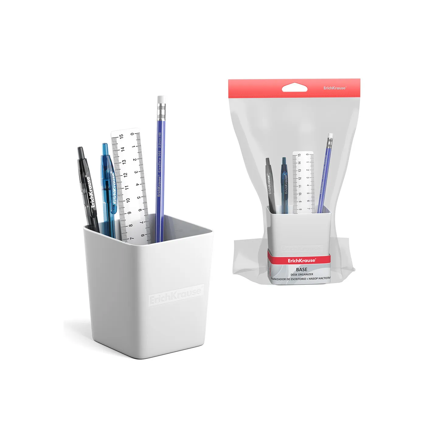 Starter KIT da tavolo in plastica ErichKrause Victoria, Bianco