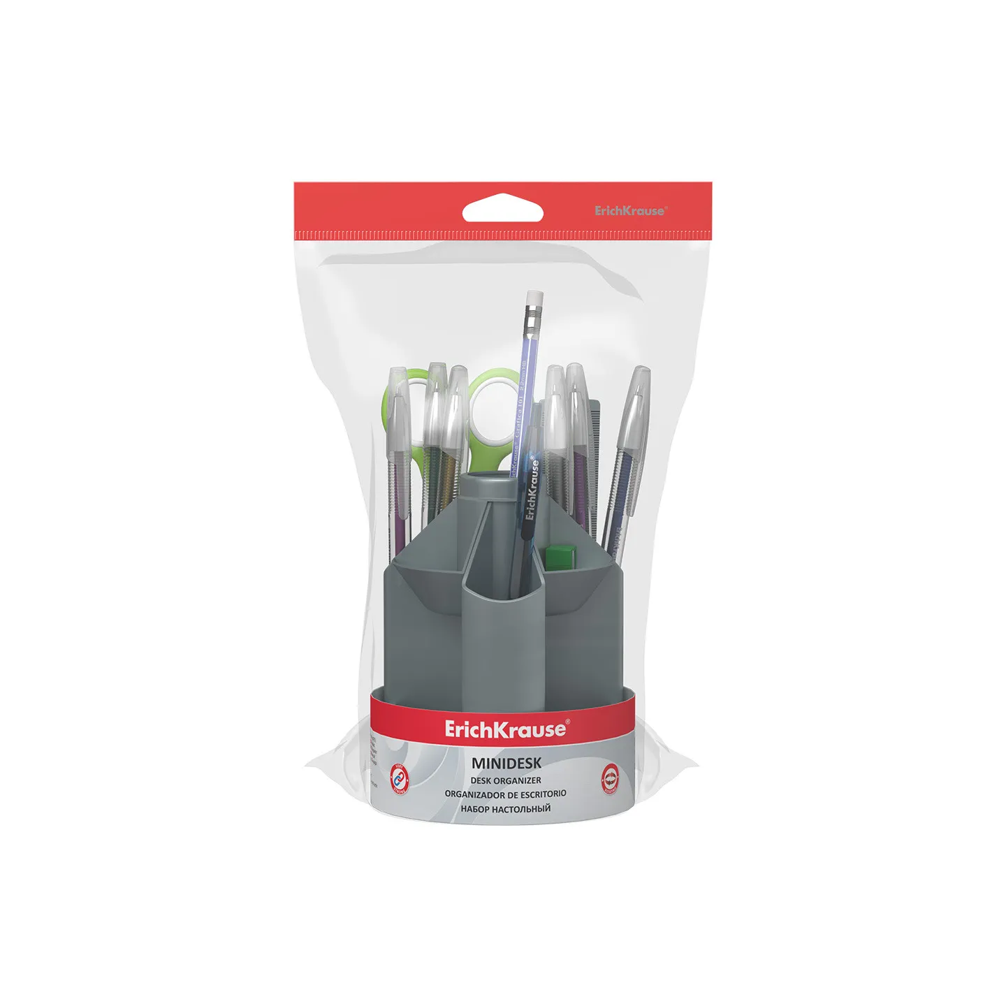 Starter KIT da scrivania "Mini Desk" Ice Metallic ErichKrause , argento