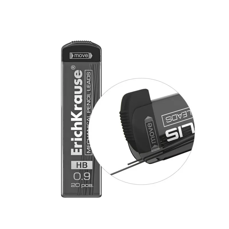 Mine ErichKrause MEGAPOLIS Concept per matite meccaniche 0,9 mm, HB (20 pz.)