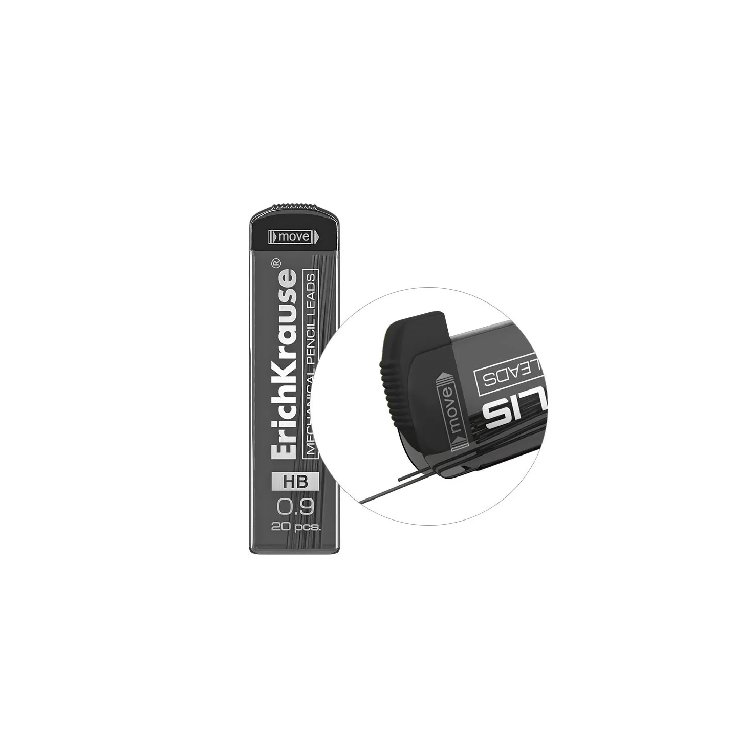 Mine ErichKrause MEGAPOLIS Concept per matite meccaniche 0,9 mm, HB (20 pz.)