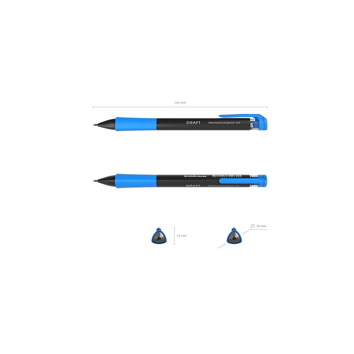 Matita meccanica ErichKrause Draft 2,0 mm, HB