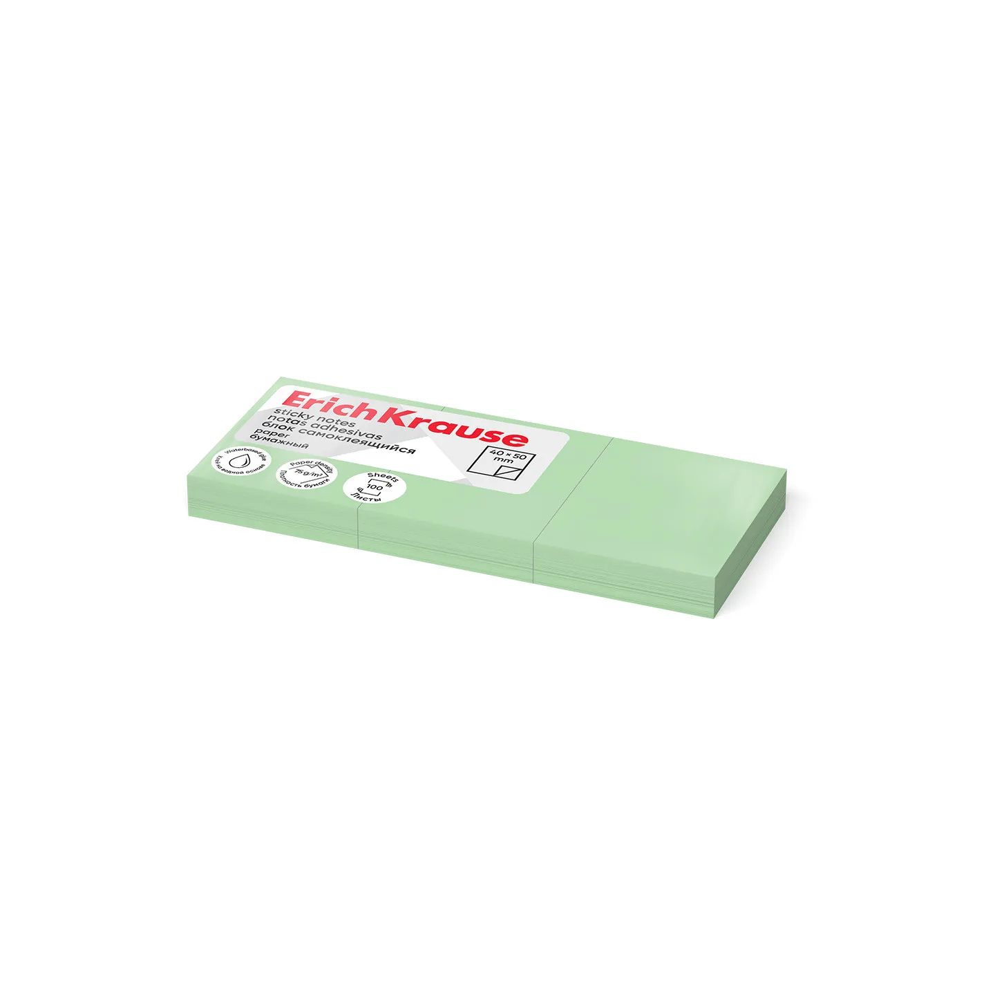 Post-it per Appunti ErichKrause 50х40 mm, 300 fogli, Verde