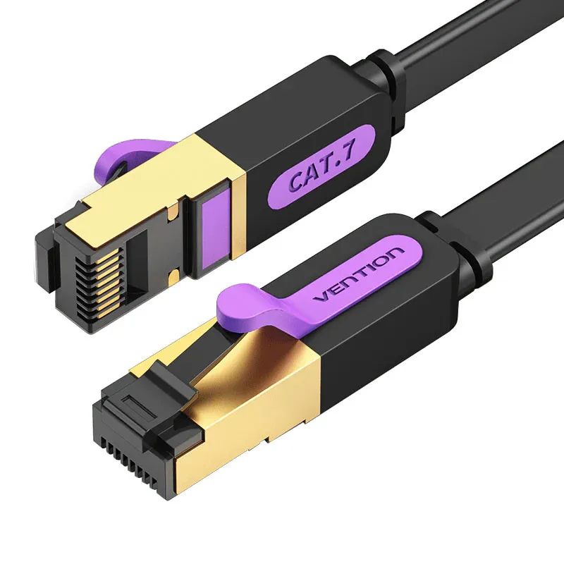 Vention Cavo di Rete Cat.7 10 m – STP RJ45, Nero