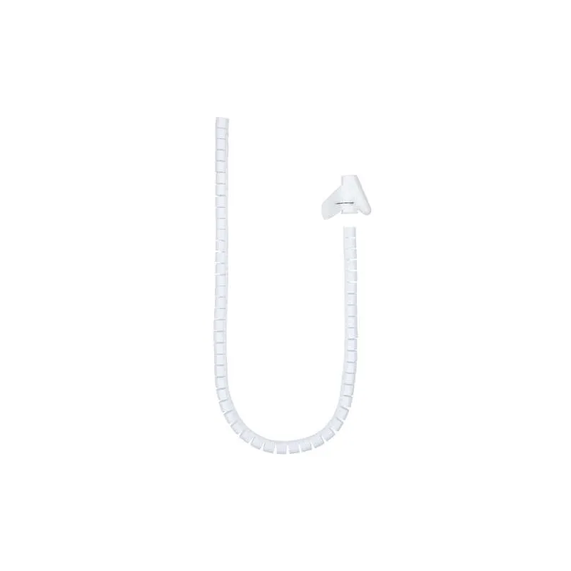 Nanocable Organizzatore di cavi flessibile 25mm - Lunghezza 1m - Colore bianco