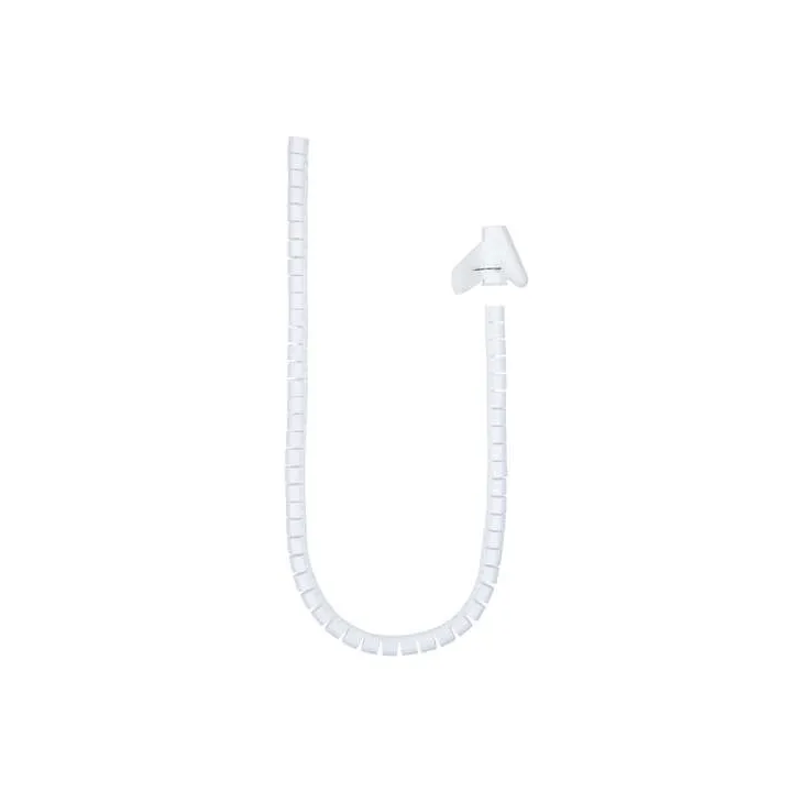 Nanocable Organizzatore di cavi flessibile 25mm - Lunghezza 1m - Colore bianco