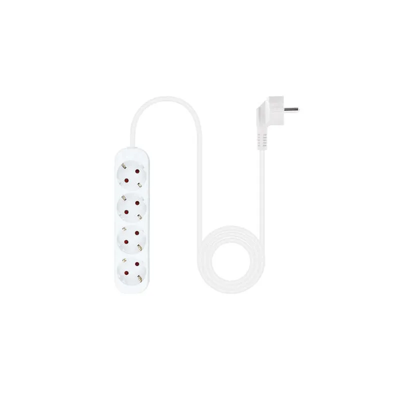 Multipresa Nanocable 4 Uscite – Cavo 1,4 m, Bianco