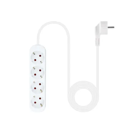 Multipresa Nanocable 4 Uscite – Cavo 1,4 m, Bianco
