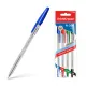 Set di 4 penne a sfera ErichKrause R-301 Stick Classic 1.0 colore inchiostro: blu, nero, rosso, verde (in busta)