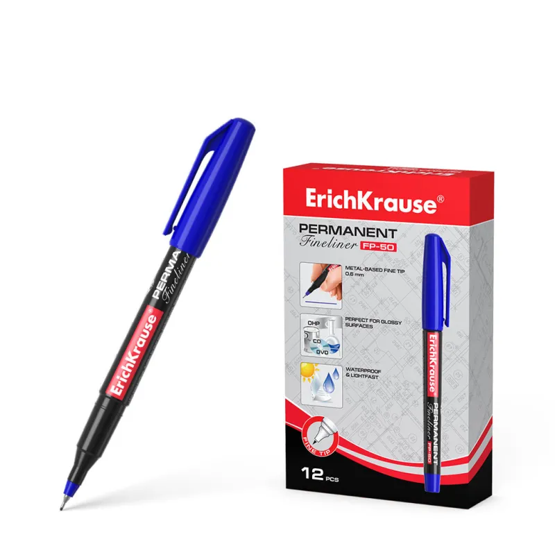 1 Marcatore permanente ErichKrause FP-50, colore inchiostro Blu