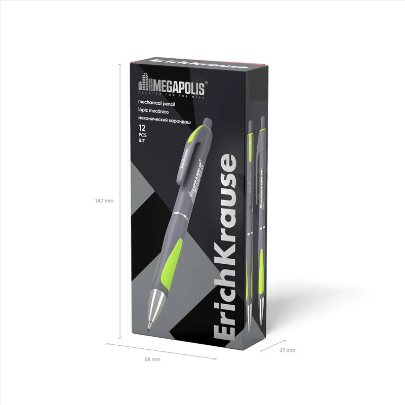 Matita meccanica ErichKrause MEGAPOLIS Concept 0,5 мм, НВ