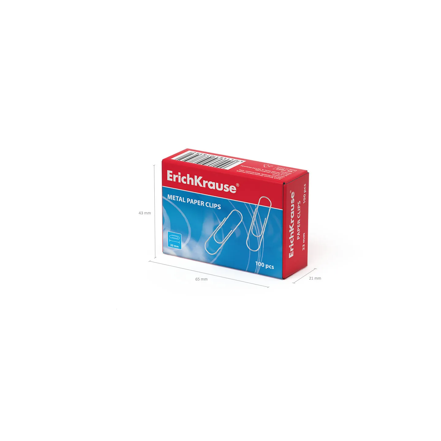 Graffette zincate ErichKrause 33 mm (confezione da 100 pz)
