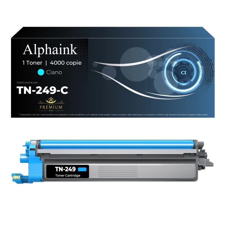 Toner compatibile per BROTHER TN249C | Alphaink - Qualità e Risparmio