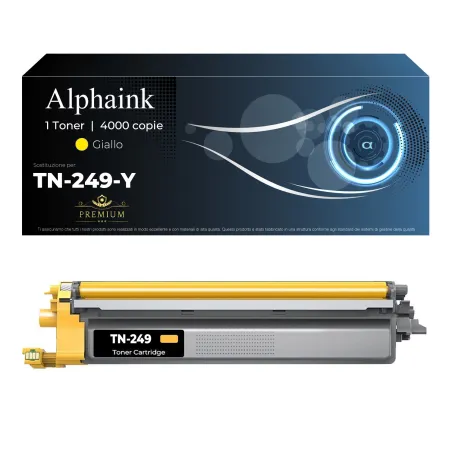 Toner compatibile per BROTHER TN249Y | Alphaink - Qualità e Risparmio