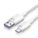 Cavo USB-A a USB-C 1 m 6A Bianco Vention – Ricarica Rapida e 480Mbps