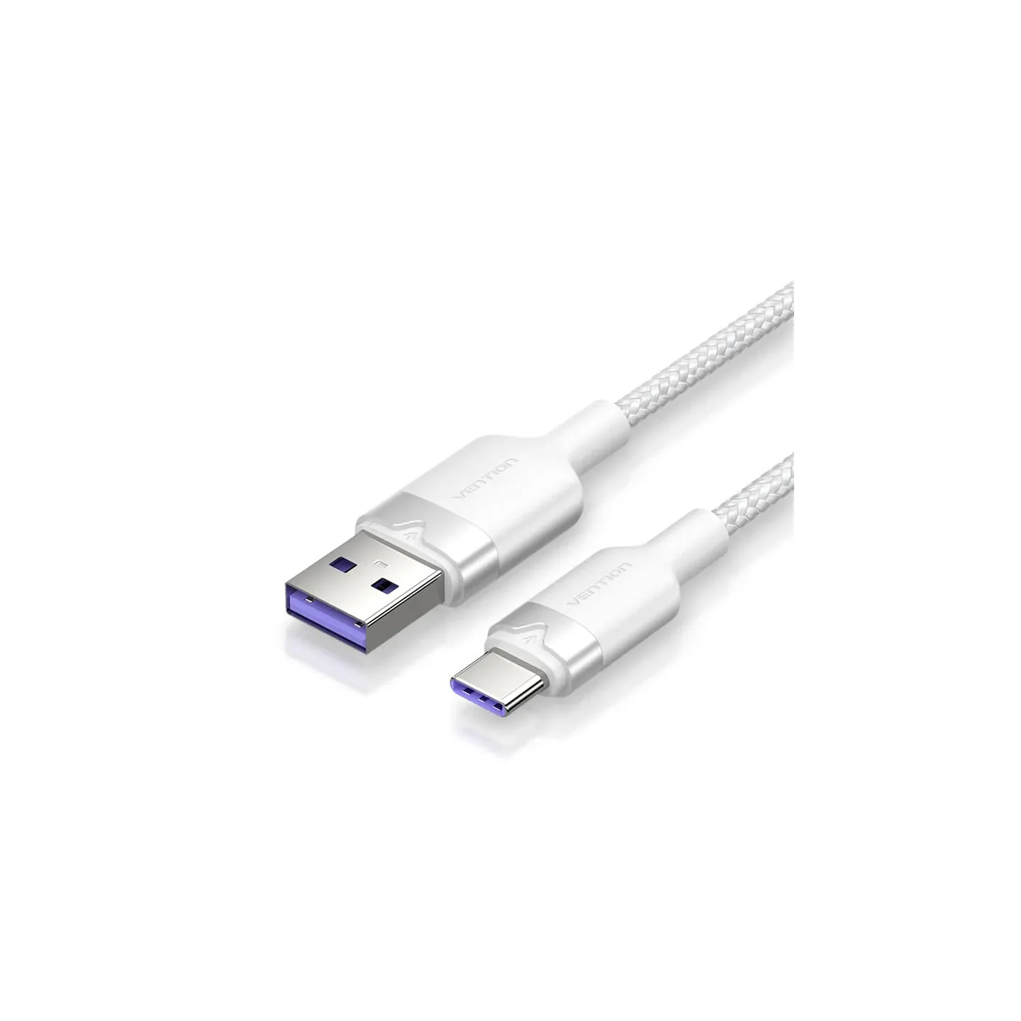Cavo USB-A a USB-C 2 m 6A Bianco Vention – Ricarica Rapida e 480Mbps