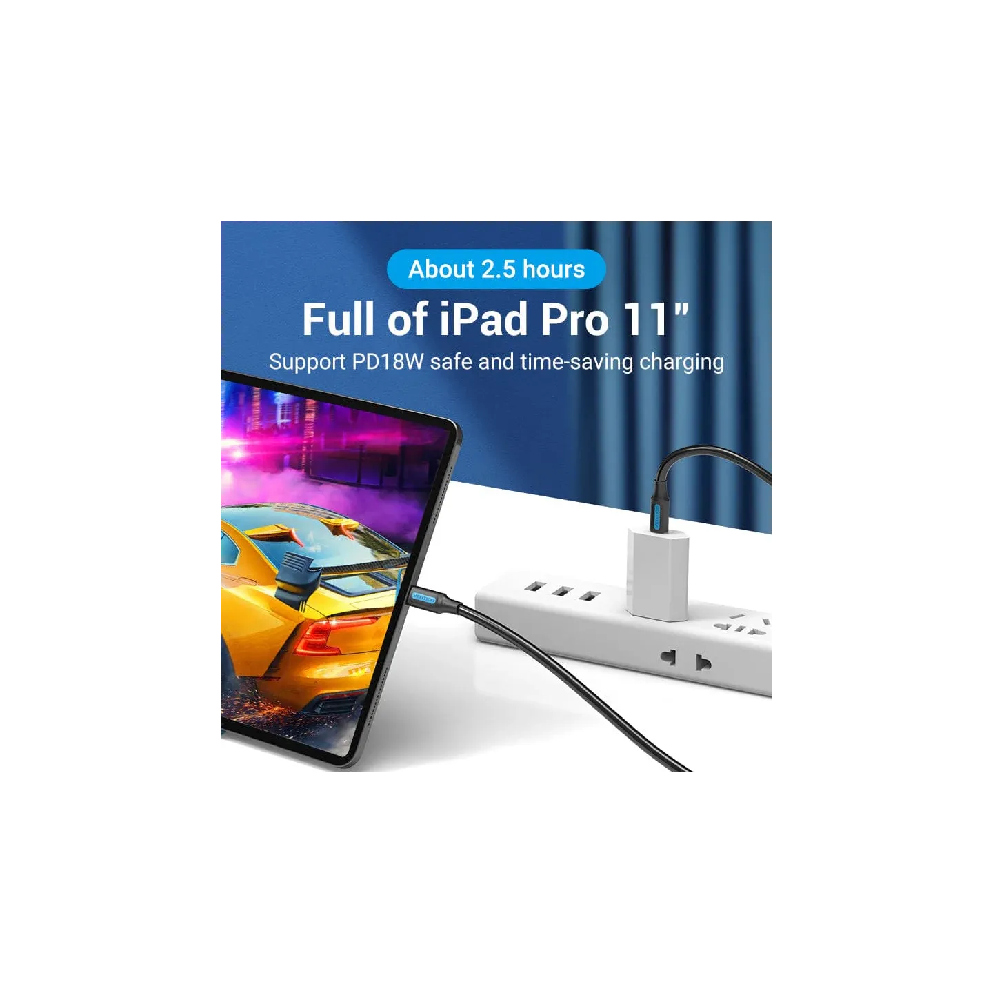 Cavo USB-C a USB-C 1.5 m Vention – Ricarica Rapida 3A e 480Mbps