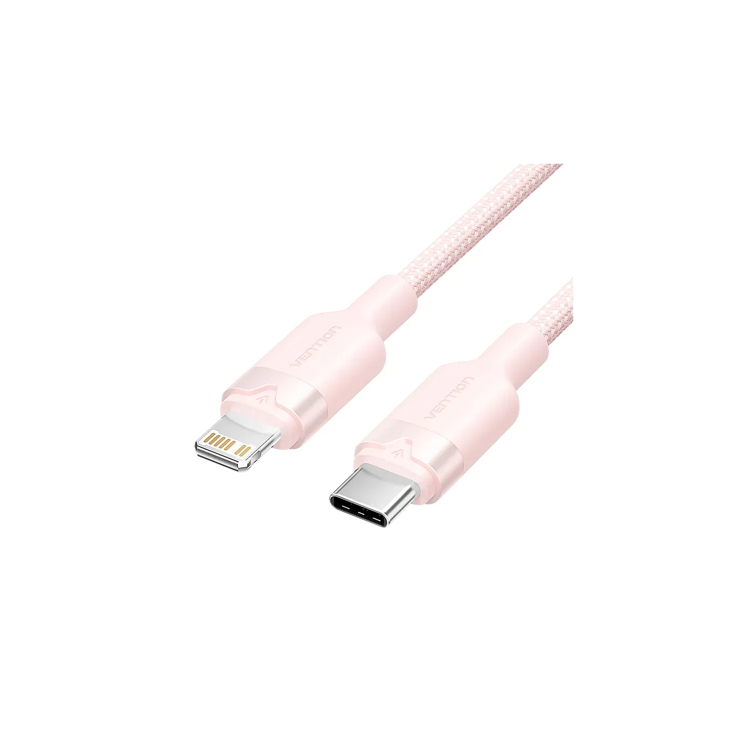 Cavo USB-C a Lightning 1 m Rosa Vention – Ricarica Rapida 3A per Apple