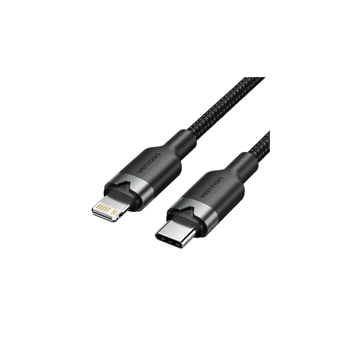 Cavo USB-C a Lightning 2 m Nero Vention – Ricarica Rapida 3A per Apple