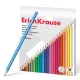 Matite Colorate Esagonali in Plastica ErichKrause – 24 Colori – Confezione con Gancio