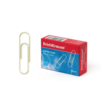 Graffette ErichKrause Placcate in Ottone da 33 mm – Confezione da 100 pezzi
