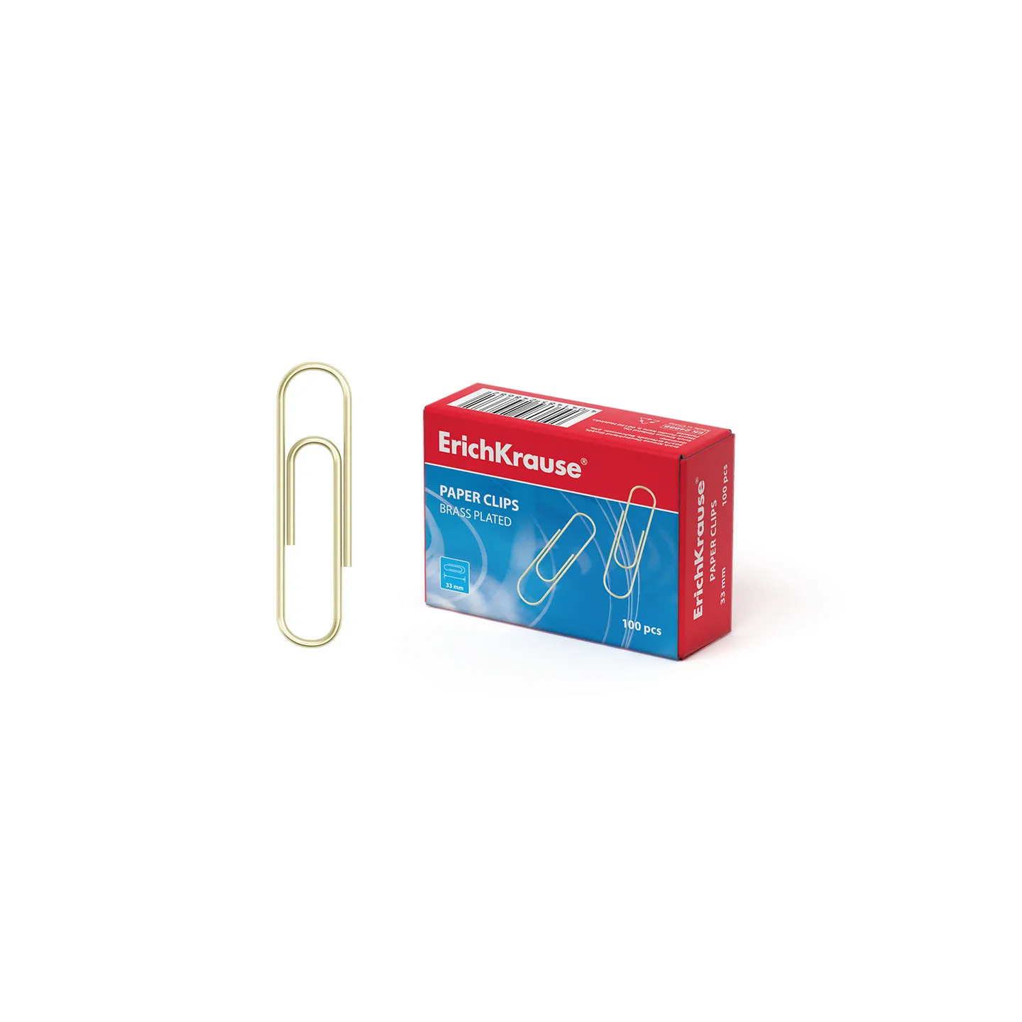 Graffette ErichKrause Placcate in Ottone da 33 mm – Confezione da 100 pezzi