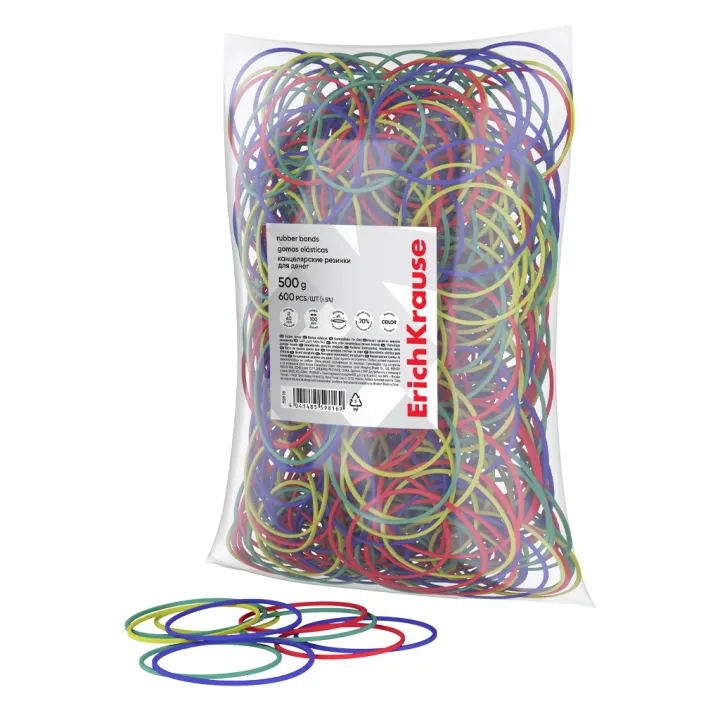 Elastici ErichKrause 60 mm x 100 mm – Busta da 500 g